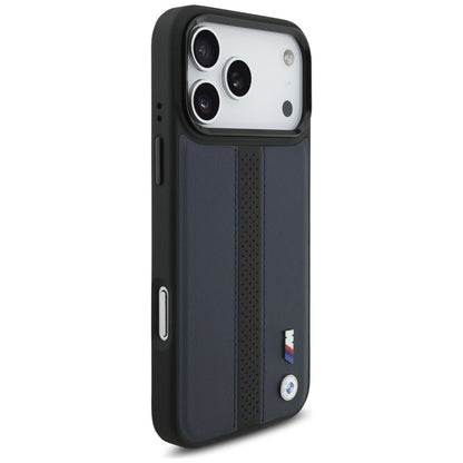 BMW M Perforated Stripe Logo MagSafe Case for iPhone 17 Pro Max - Navy Blue_3