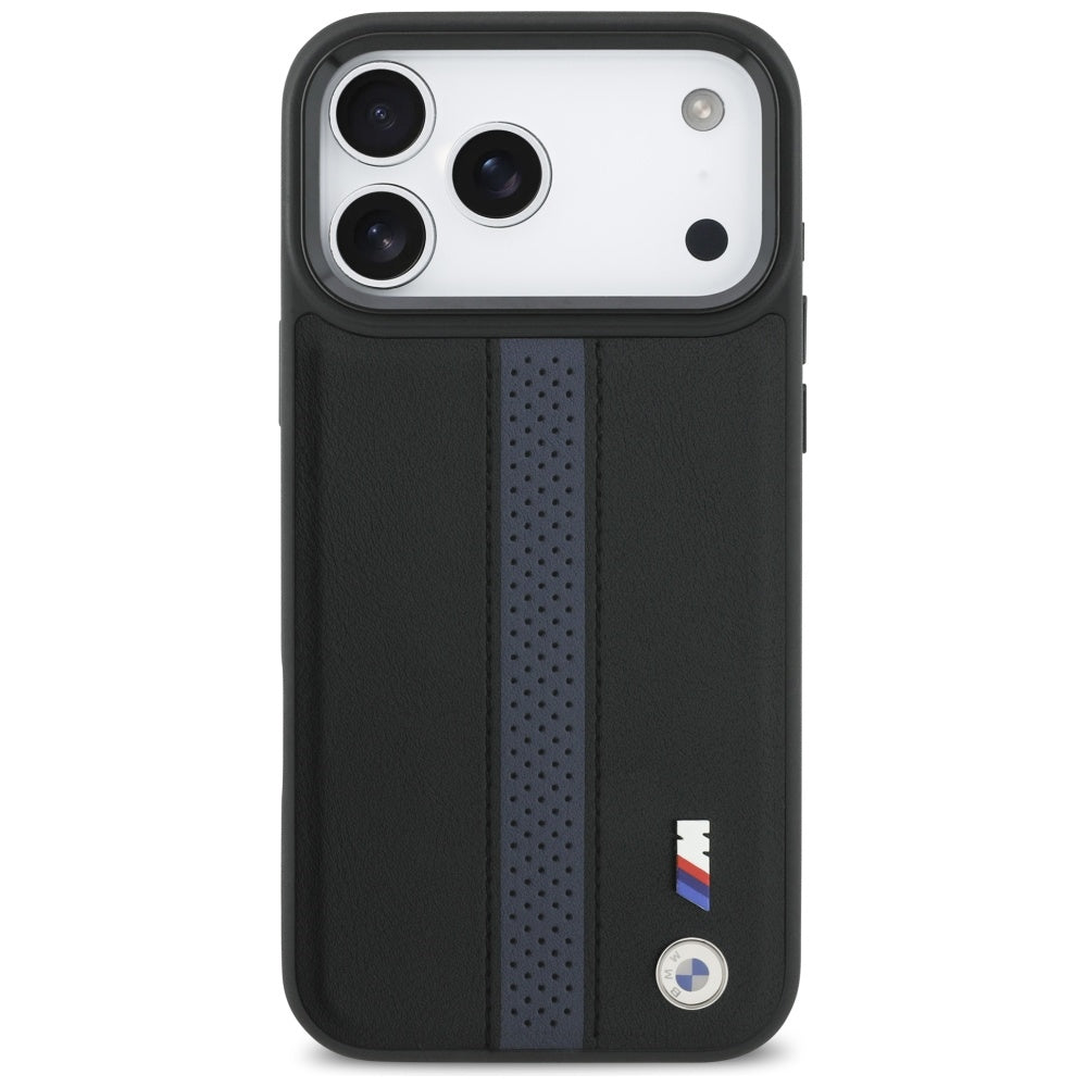 BMW M Perforated Stripe Logo MagSafe Case for iPhone 17 Pro Max - Blue_2