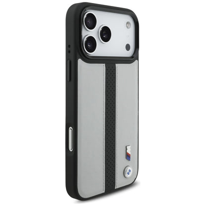 BMW M Perforated Stripe Logo MagSafe Case for iPhone 17 Pro Max - Gray_3
