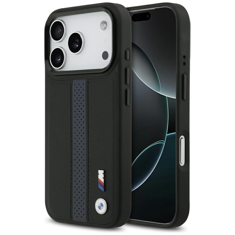BMW M Perforated Stripe Logo MagSafe Case for iPhone 17 Pro - Blue_0