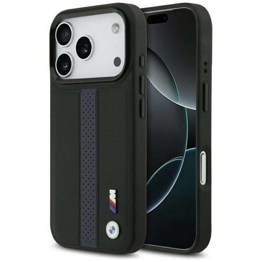 BMW M Perforated Stripe Logo MagSafe Case for iPhone 17 Pro - Blue_0