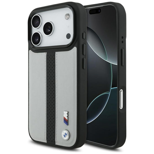 BMW M Perforated Stripe Logo MagSafe Case for iPhone 17 Pro - Gray_0