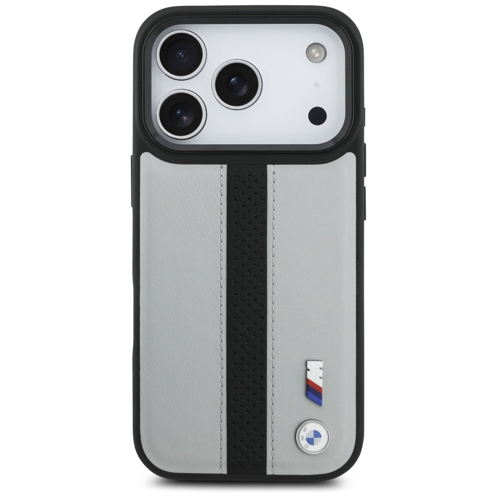 BMW M Perforated Stripe Logo MagSafe Case for iPhone 17 Pro - Gray_2