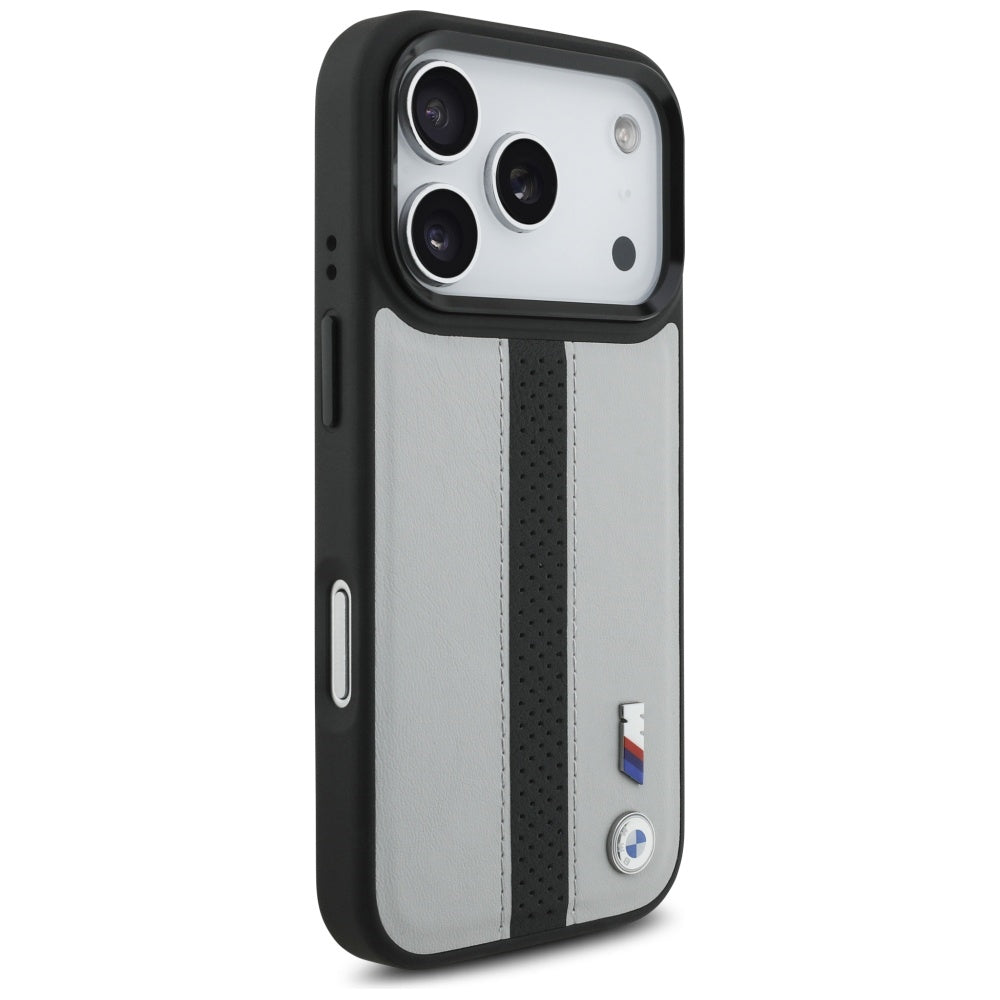 BMW M Perforated Stripe Logo MagSafe Case for iPhone 17 Pro - Gray_3