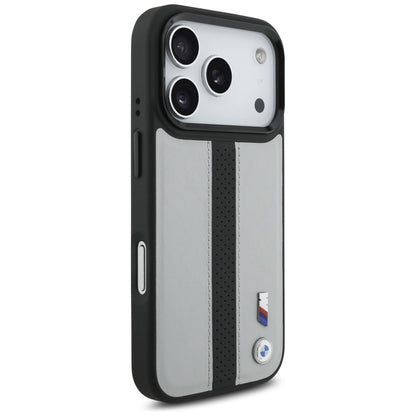 BMW M Perforated Stripe Logo MagSafe Case for iPhone 17 Pro - Gray_3