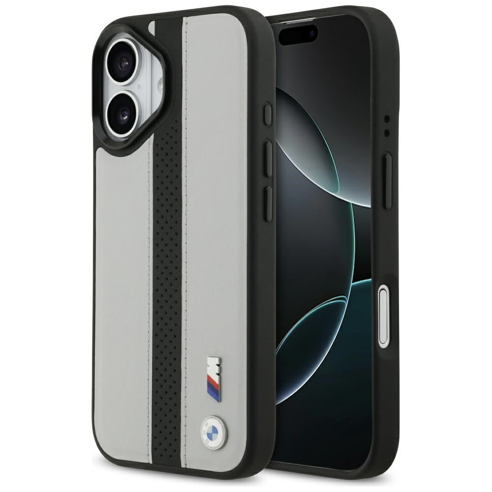 BMW M Perforated Stripe Logo MagSafe Case for iPhone 17 - Gray_0