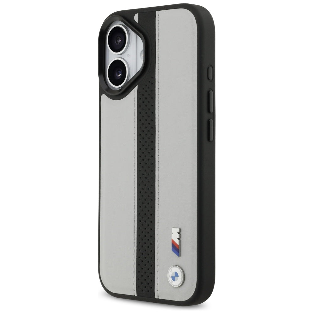 BMW M Perforated Stripe Logo MagSafe Case for iPhone 17 - Gray_1