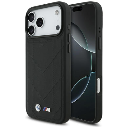 BMW M Quilted Logo MagSafe Case for iPhone 17 Pro Max - Black_0