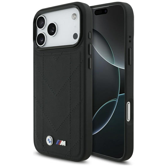 BMW M Quilted Logo MagSafe Case for iPhone 17 Pro Max - Black_0