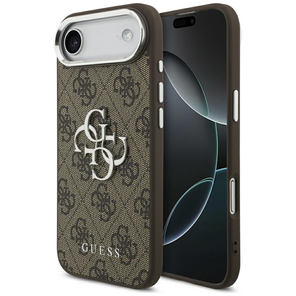 Guess 4G Big 4G Classic Logo case for iPhone 17 Air - brown and silver_0