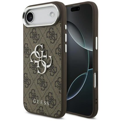 Guess 4G Big 4G Classic Logo case for iPhone 17 Air - brown and silver_0