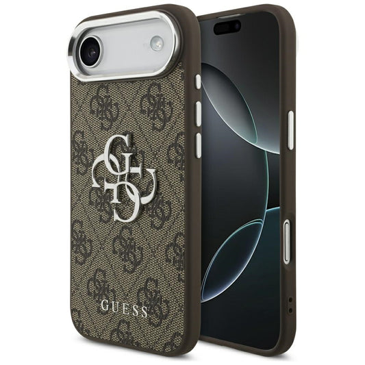 Guess 4G Big 4G Classic Logo case for iPhone 17 Air - brown and silver_0