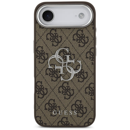 Guess 4G Big 4G Classic Logo case for iPhone 17 Air - brown and silver_2