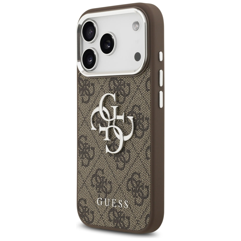 Guess 4G Big 4G Classic Logo case for iPhone 17 Pro brown - silver_1