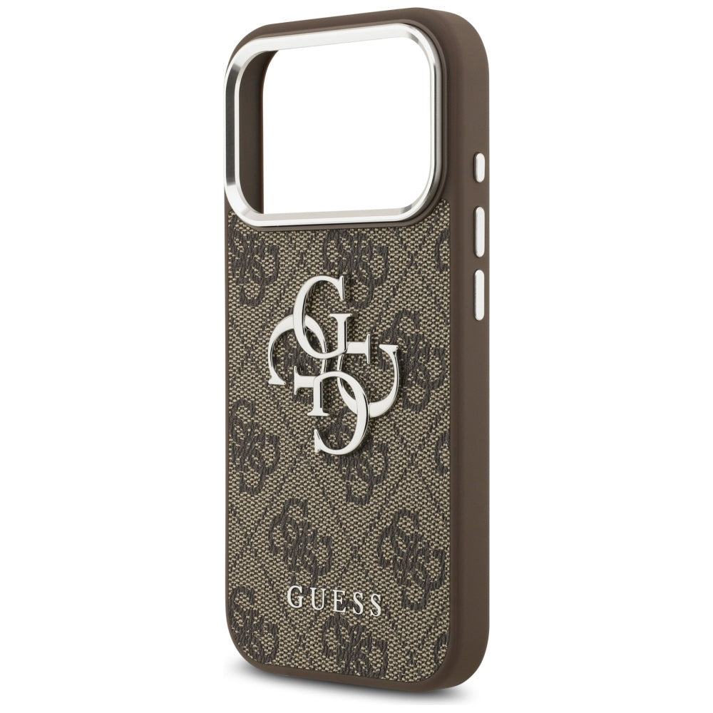 Guess 4G Big 4G Classic Logo case for iPhone 17 Pro brown - silver_5