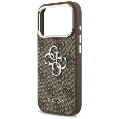 Guess 4G Big 4G Classic Logo case for iPhone 17 Pro brown - silver_5