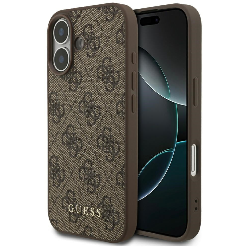 Guess 4G Classic Case for iPhone 17 - Brown_0