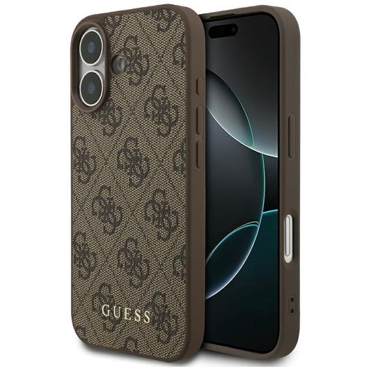 Guess 4G Classic Case for iPhone 17 - Brown_0