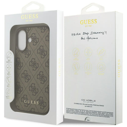 Guess 4G Classic Case for iPhone 17 - Brown_7