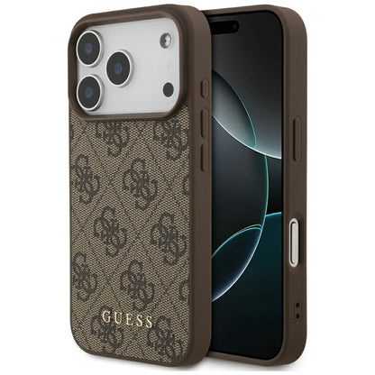 Guess 4G Classic Case for iPhone 17 Pro - Brown_0