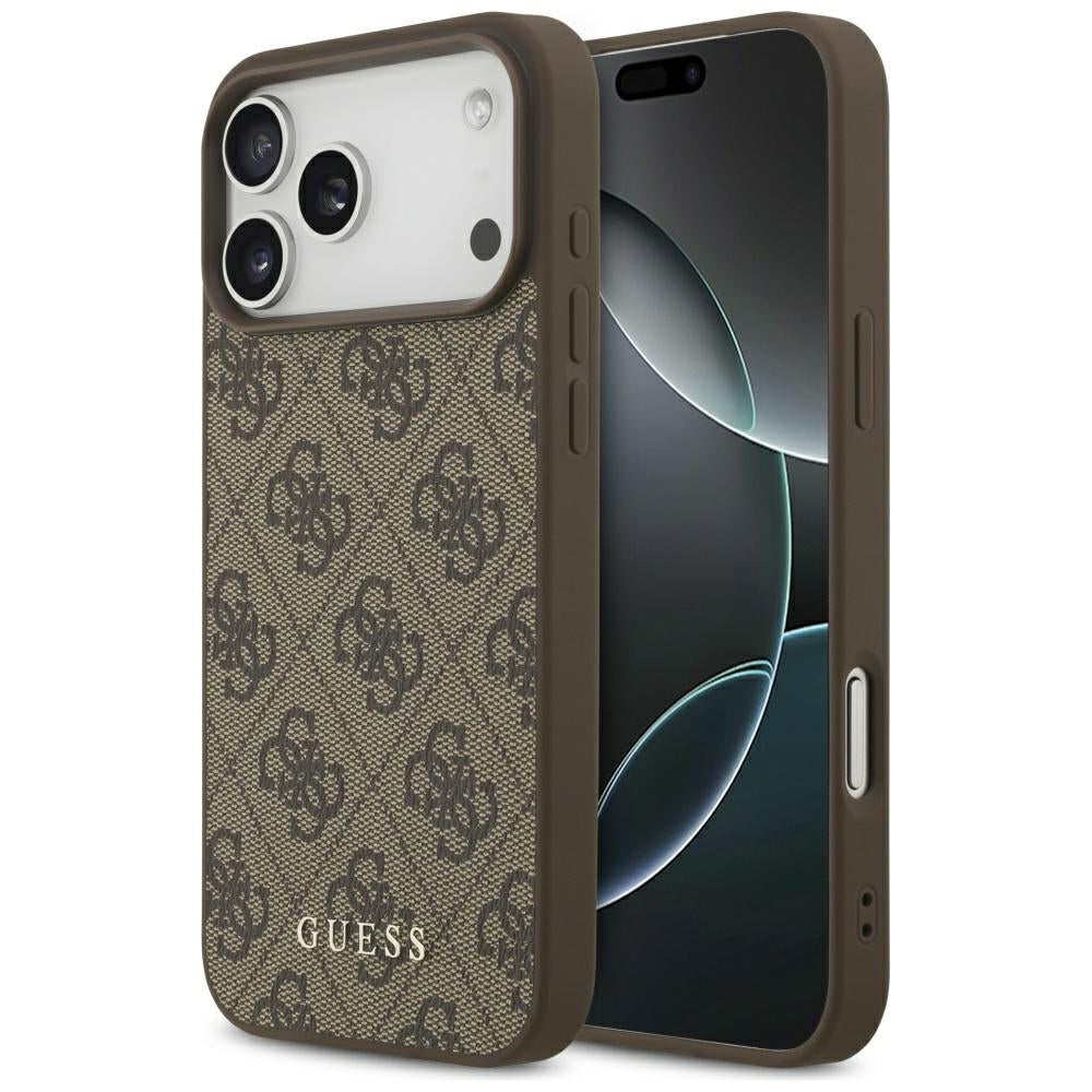 Guess 4G Classic Case for iPhone 17 Pro Max - Brown_0