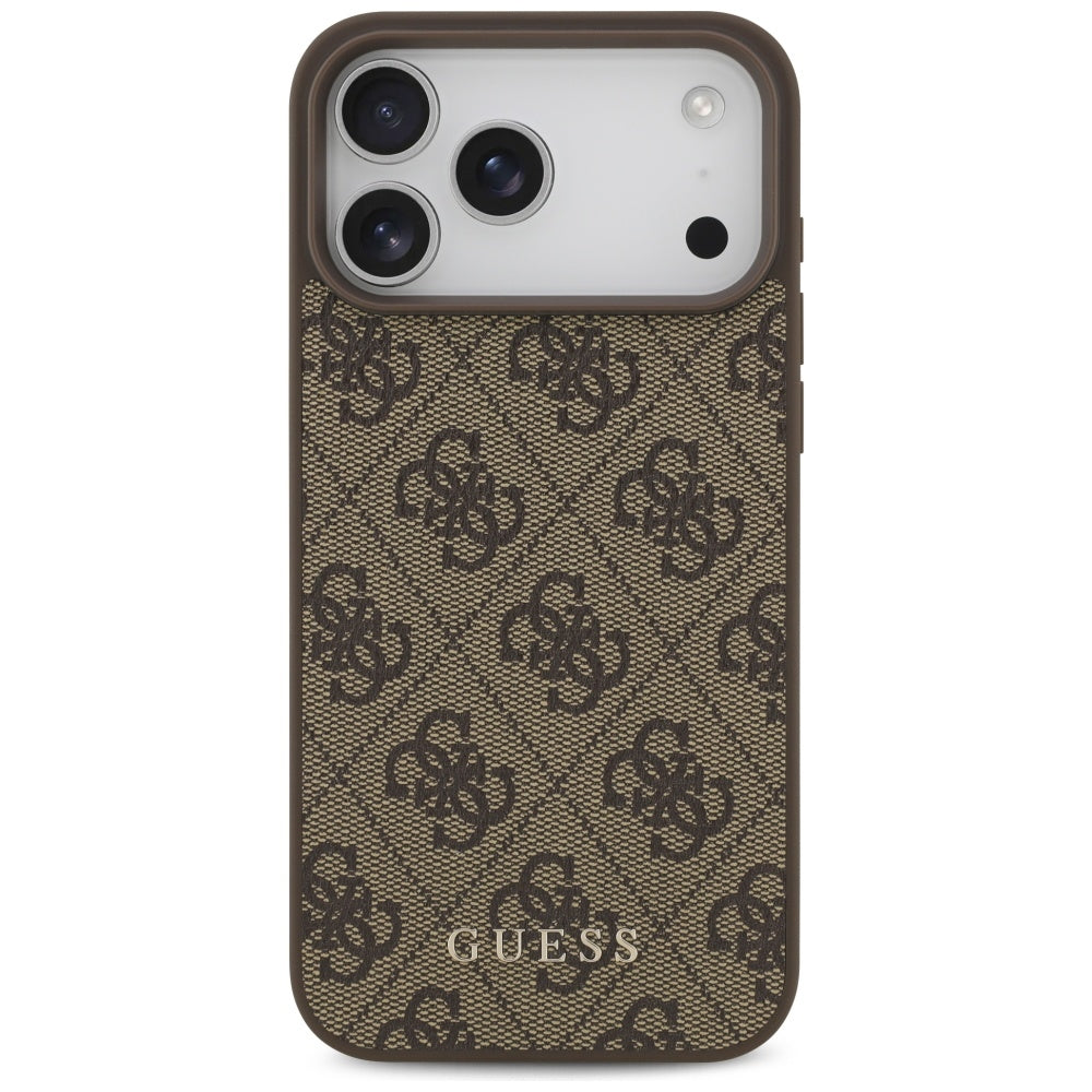 Guess 4G Classic Case for iPhone 17 Pro Max - Brown_2
