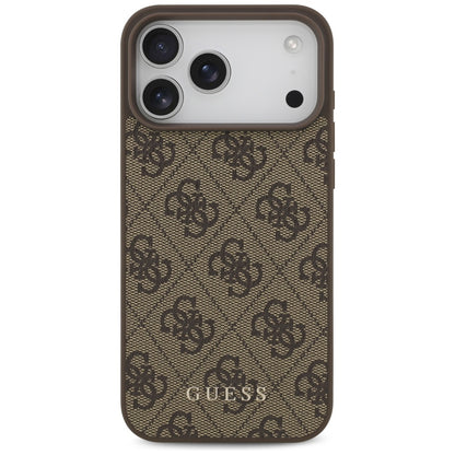 Guess 4G Classic Case for iPhone 17 Pro Max - Brown_2