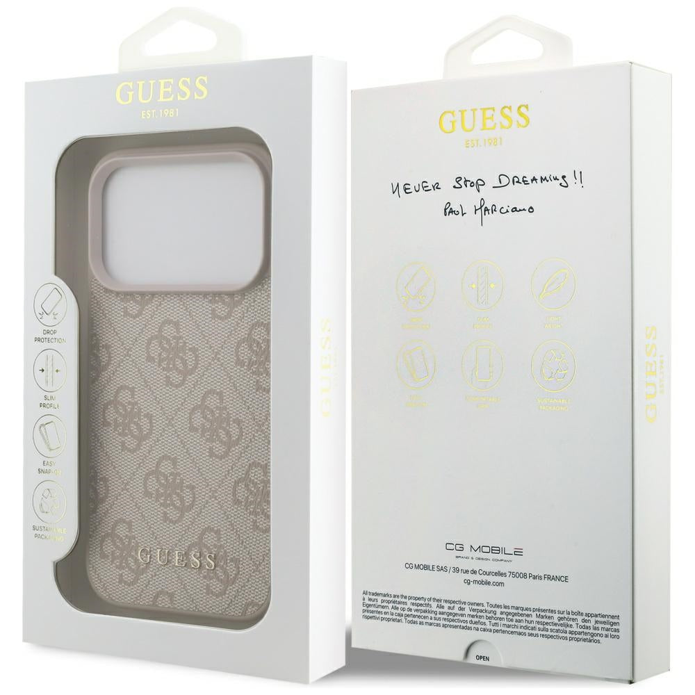 Guess 4G Classic Case for iPhone 17 Pro - Pink_7