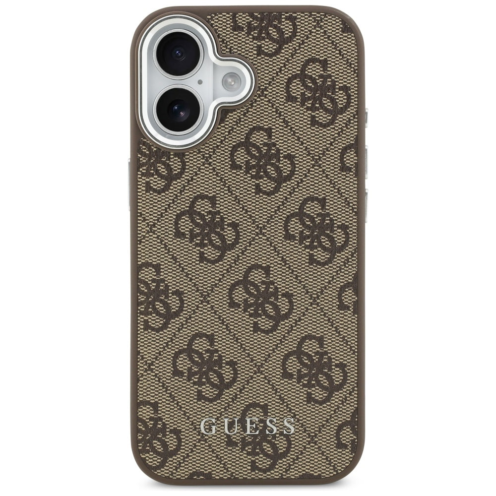 Guess 4G Classic Logo MagSafe case for iPhone 17 - brown_2
