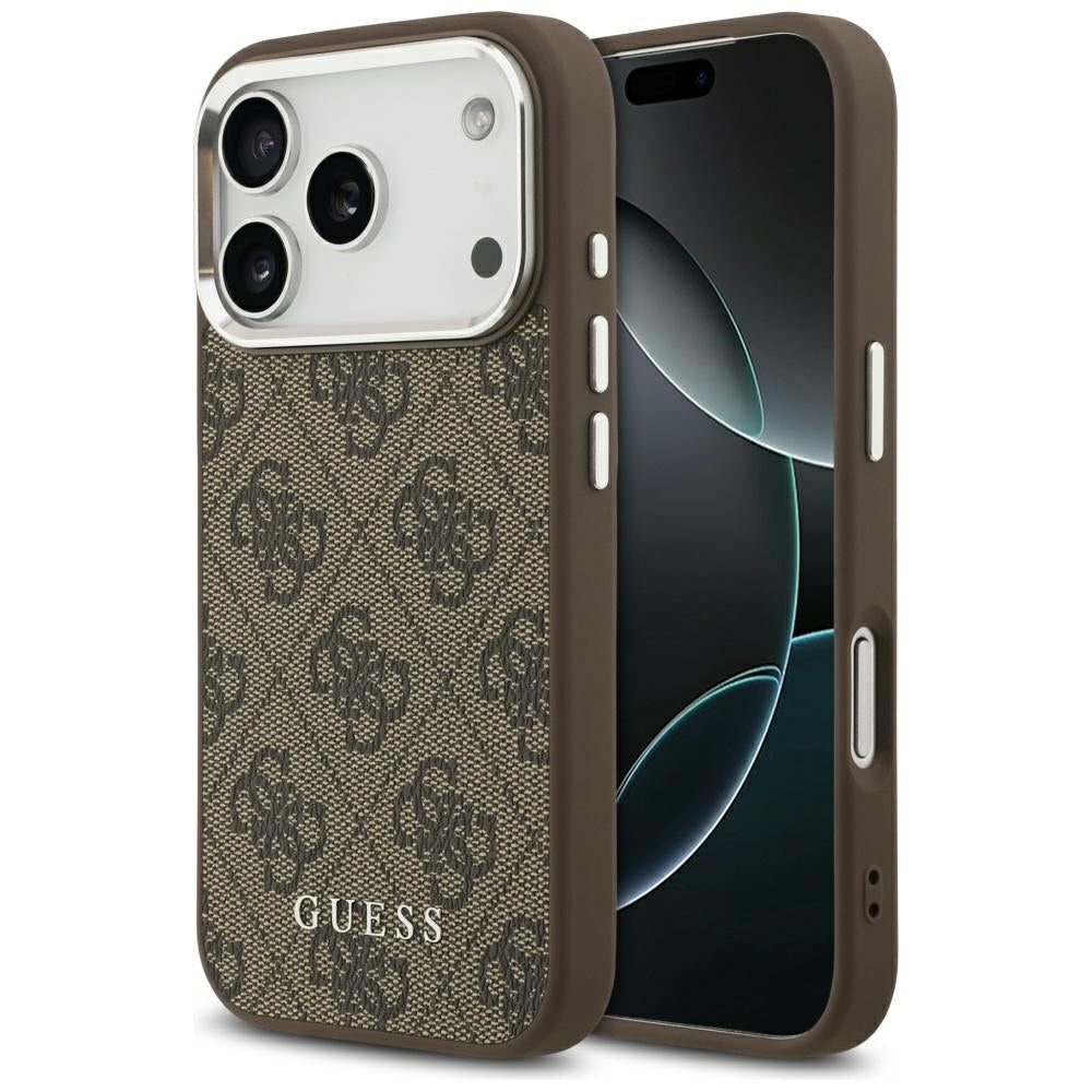 Guess 4G Classic Logo MagSafe case for iPhone 17 Pro - brown_0
