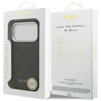 Guess 4G Classic Logo MagSafe case for iPhone 17 Pro - black_7