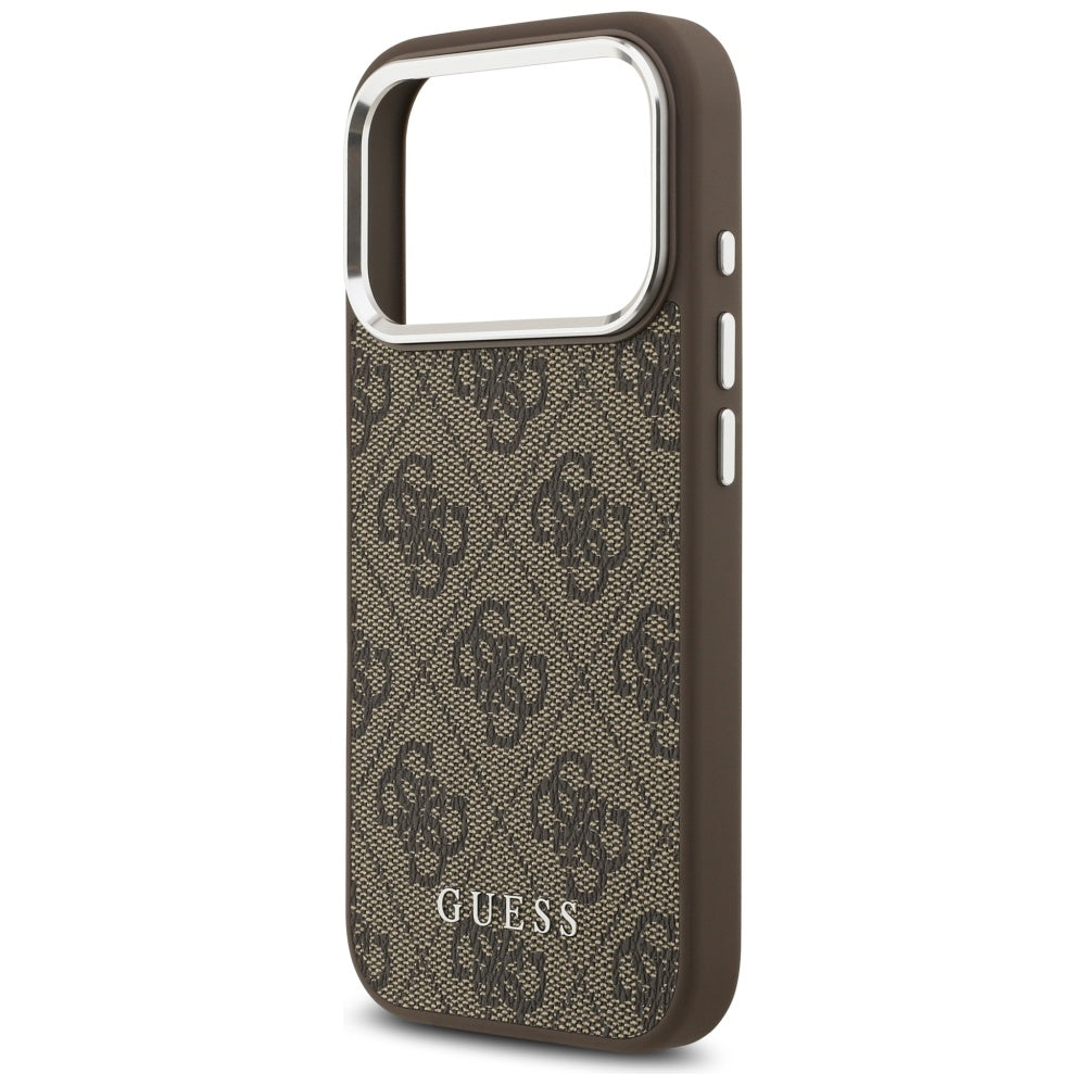 Guess 4G Classic Logo MagSafe Case for iPhone 17 Pro Max - Brown_5