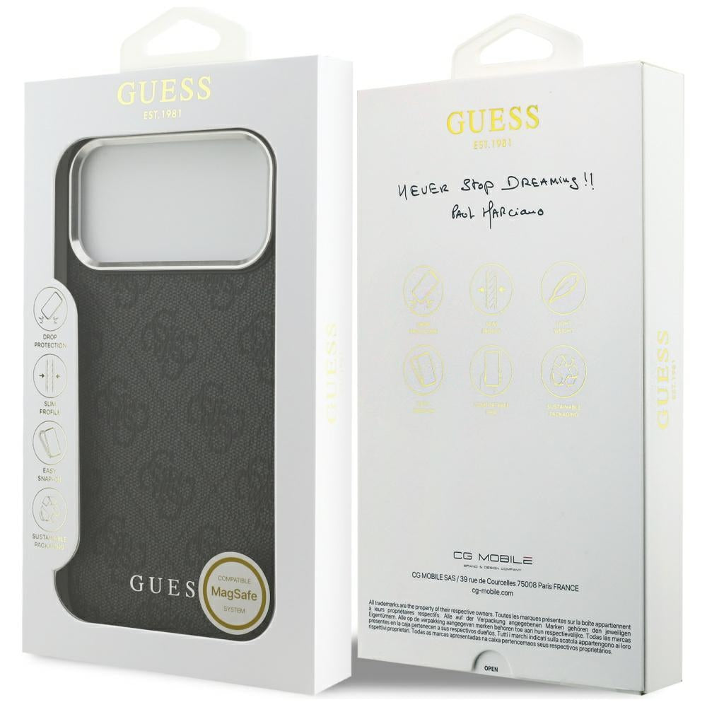 Guess 4G Classic Logo MagSafe case for iPhone 17 Pro Max - black_7