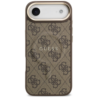 Guess 4G PU Classic Logo MagSafe Case for iPhone 17 Air - Brown_2