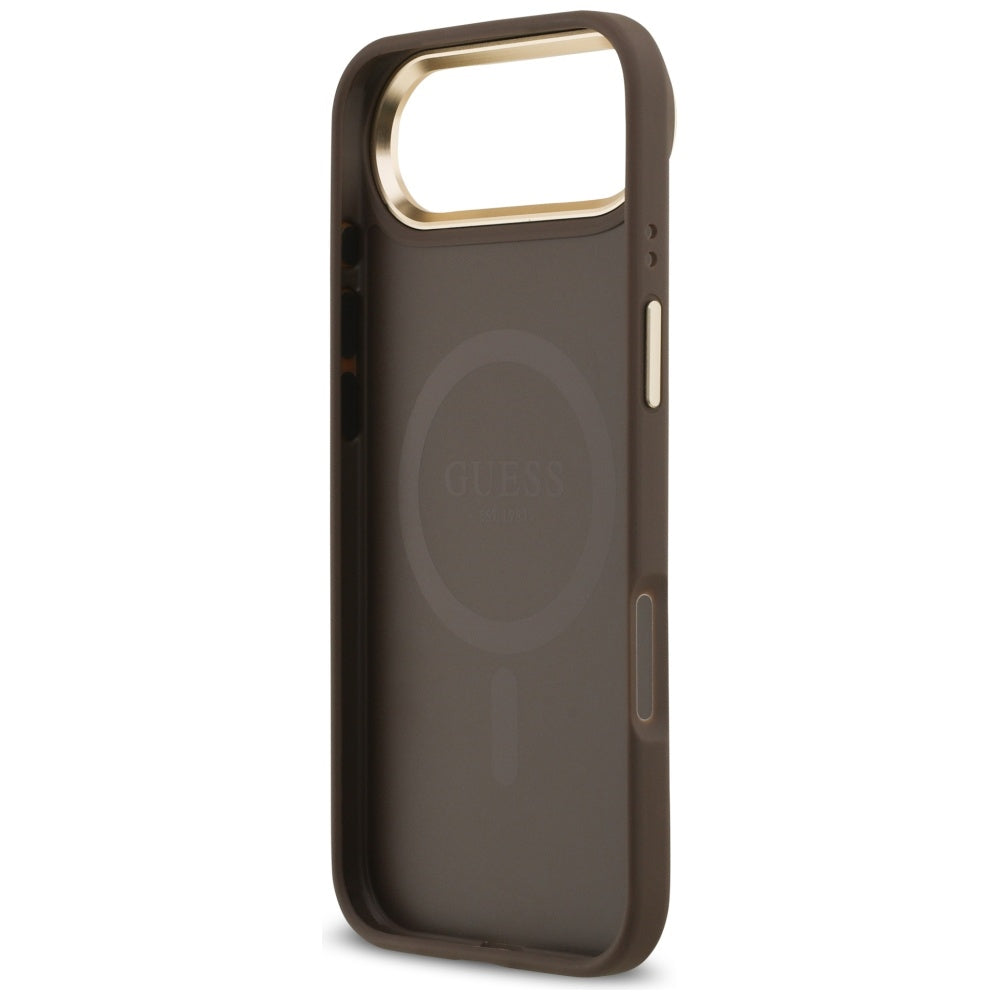 Guess 4G PU Classic Logo MagSafe Case for iPhone 17 Air - Brown_6
