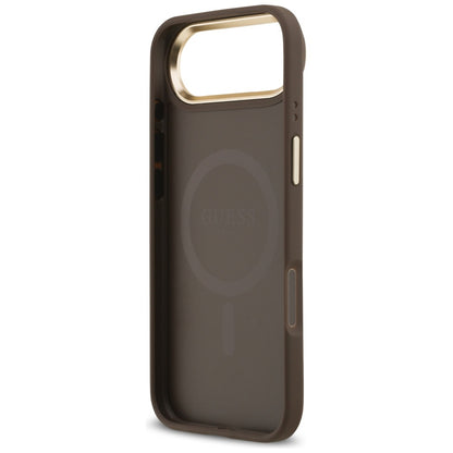 Guess 4G PU Classic Logo MagSafe Case for iPhone 17 Air - Brown_6