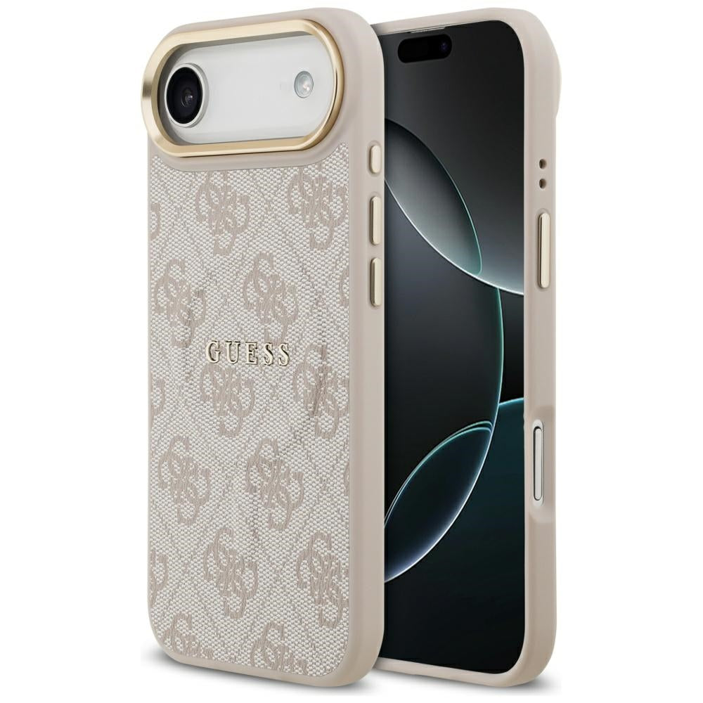 Guess 4G PU Classic Logo MagSafe Case for iPhone 17 Air - Pink_0