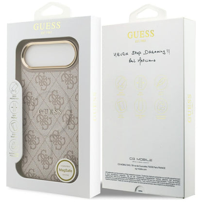 Guess 4G PU Classic Logo MagSafe Case for iPhone 17 Air - Pink_7