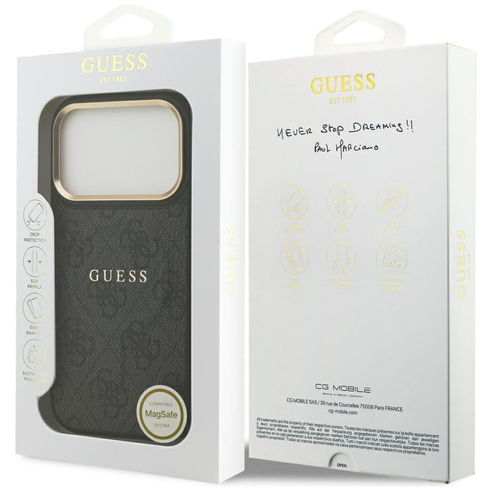 Etui Guess 4G PU Classic Logo MagSafe na iPhone 17 Pro - czarne_7
