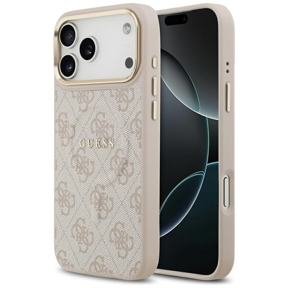 Guess 4G PU Classic Logo MagSafe Case for iPhone 17 Pro Max - Pink_0