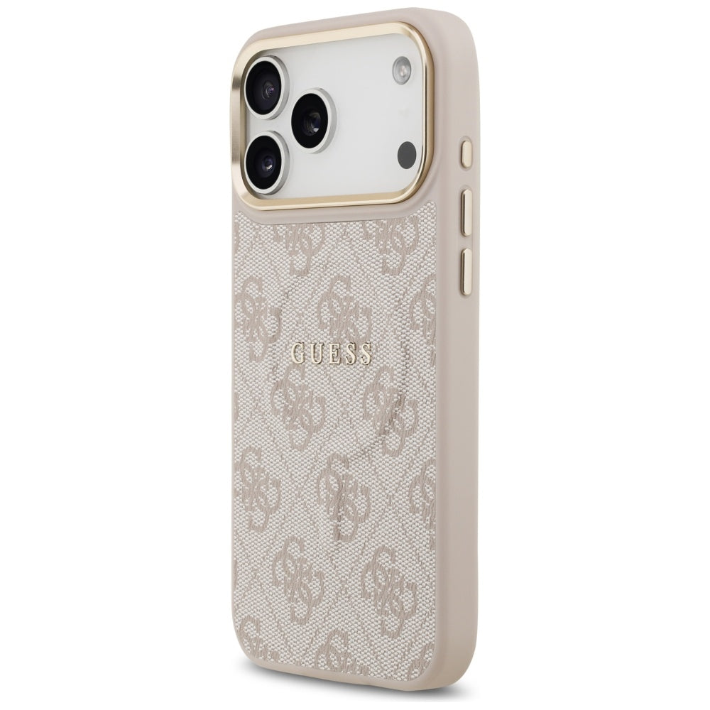 Guess 4G PU Classic Logo MagSafe Case for iPhone 17 Pro Max - Pink_1