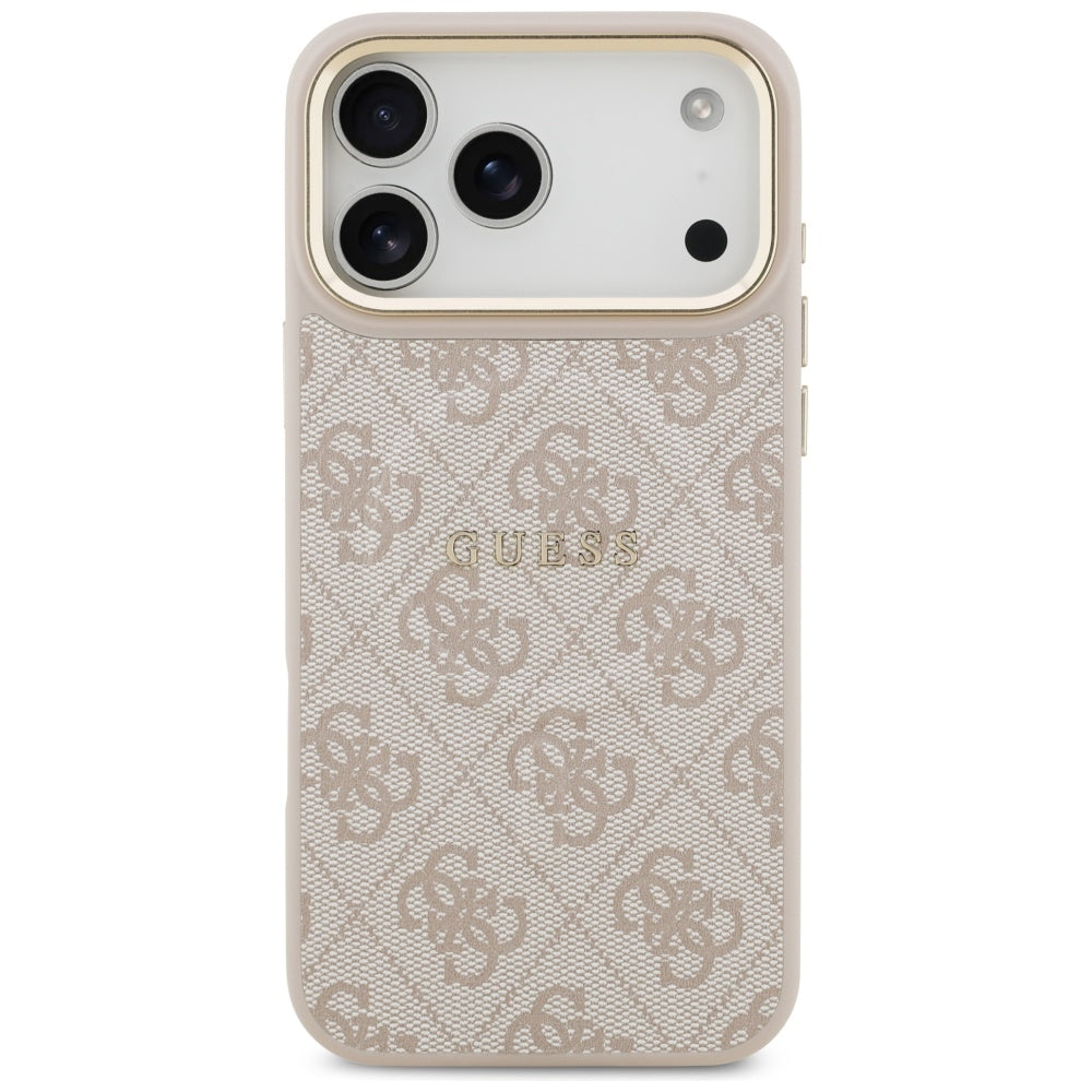 Guess 4G PU Classic Logo MagSafe Case for iPhone 17 Pro Max - Pink_2