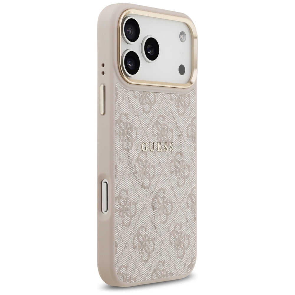 Guess 4G PU Classic Logo MagSafe Case for iPhone 17 Pro Max - Pink_3