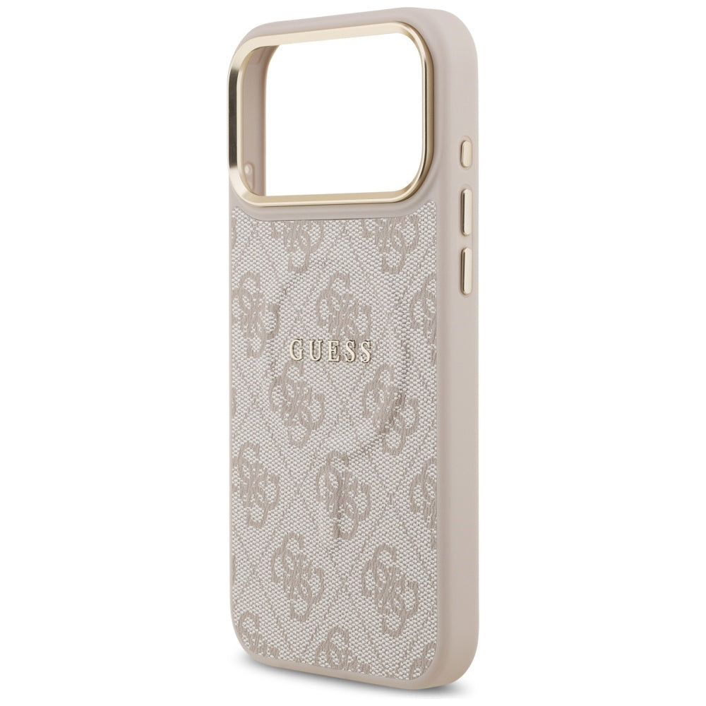 Guess 4G PU Classic Logo MagSafe Case for iPhone 17 Pro Max - Pink_5