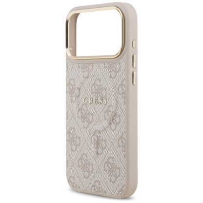 Guess 4G PU Classic Logo MagSafe Case for iPhone 17 Pro Max - Pink_5