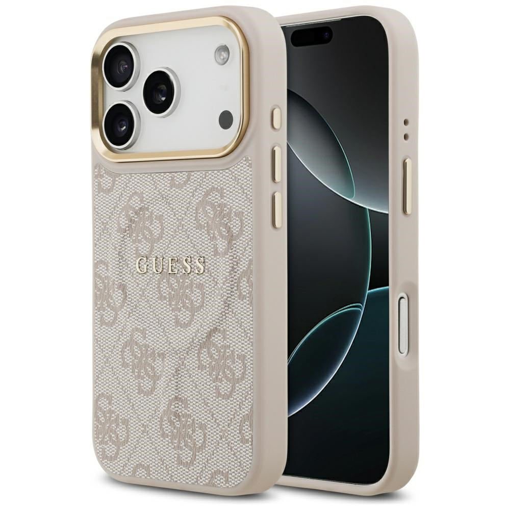 Guess 4G PU Classic Logo MagSafe Case for iPhone 17 Pro - Pink_0