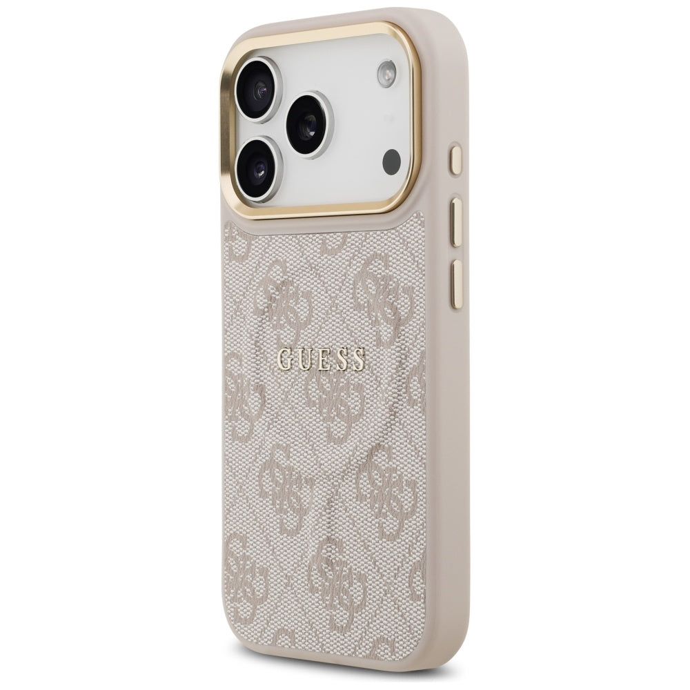 Guess 4G PU Classic Logo MagSafe Case for iPhone 17 Pro - Pink_1