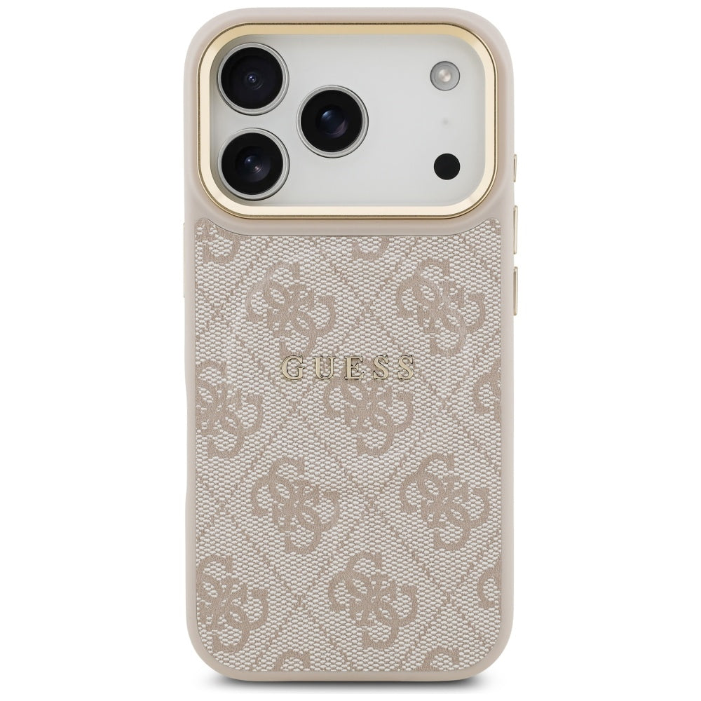 Guess 4G PU Classic Logo MagSafe Case for iPhone 17 Pro - Pink_2