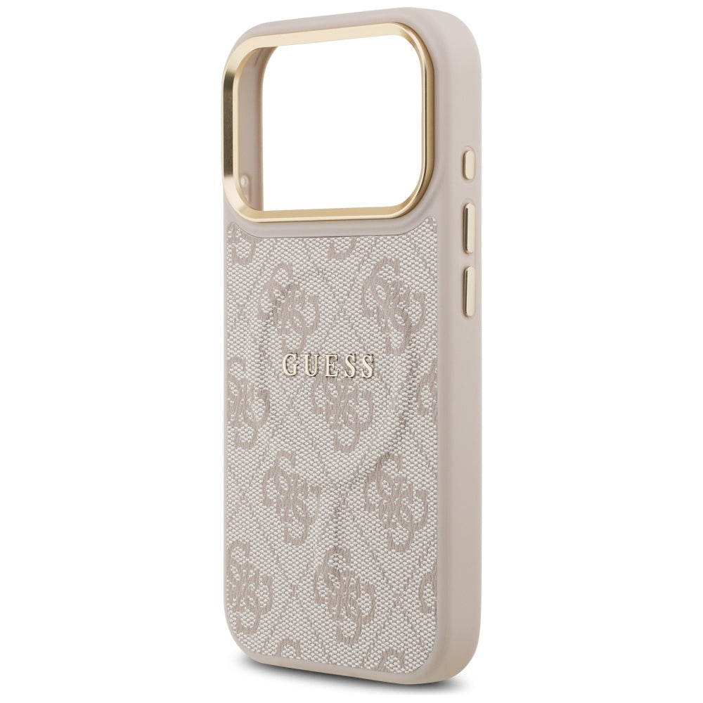 Guess 4G PU Classic Logo MagSafe Case for iPhone 17 Pro - Pink_5