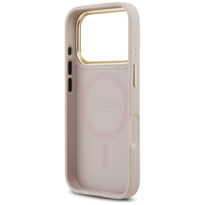 Guess 4G PU Classic Logo MagSafe Case for iPhone 17 Pro - Pink_6